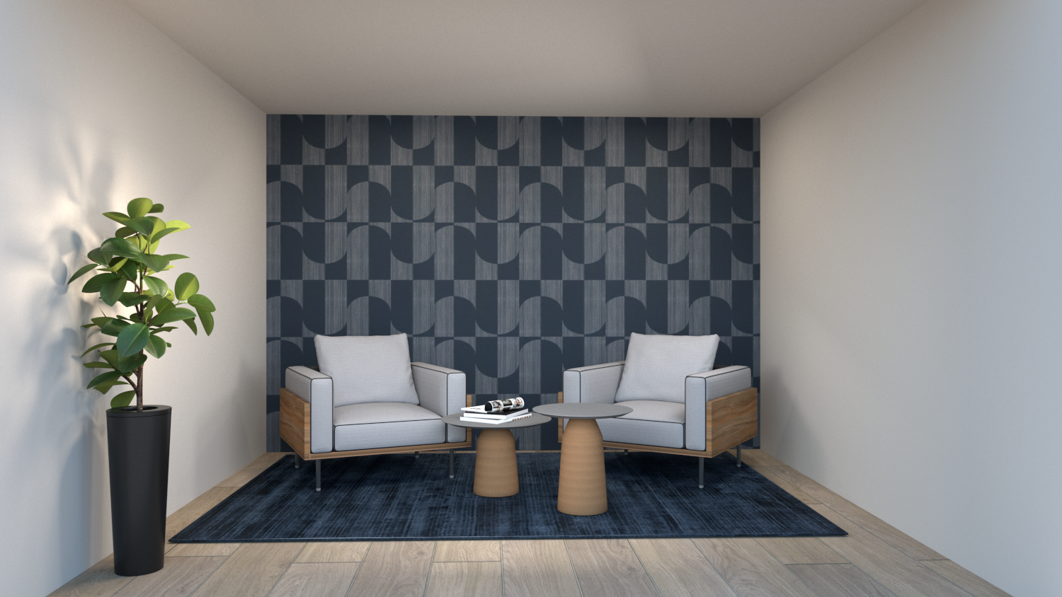 3D render of study spaces