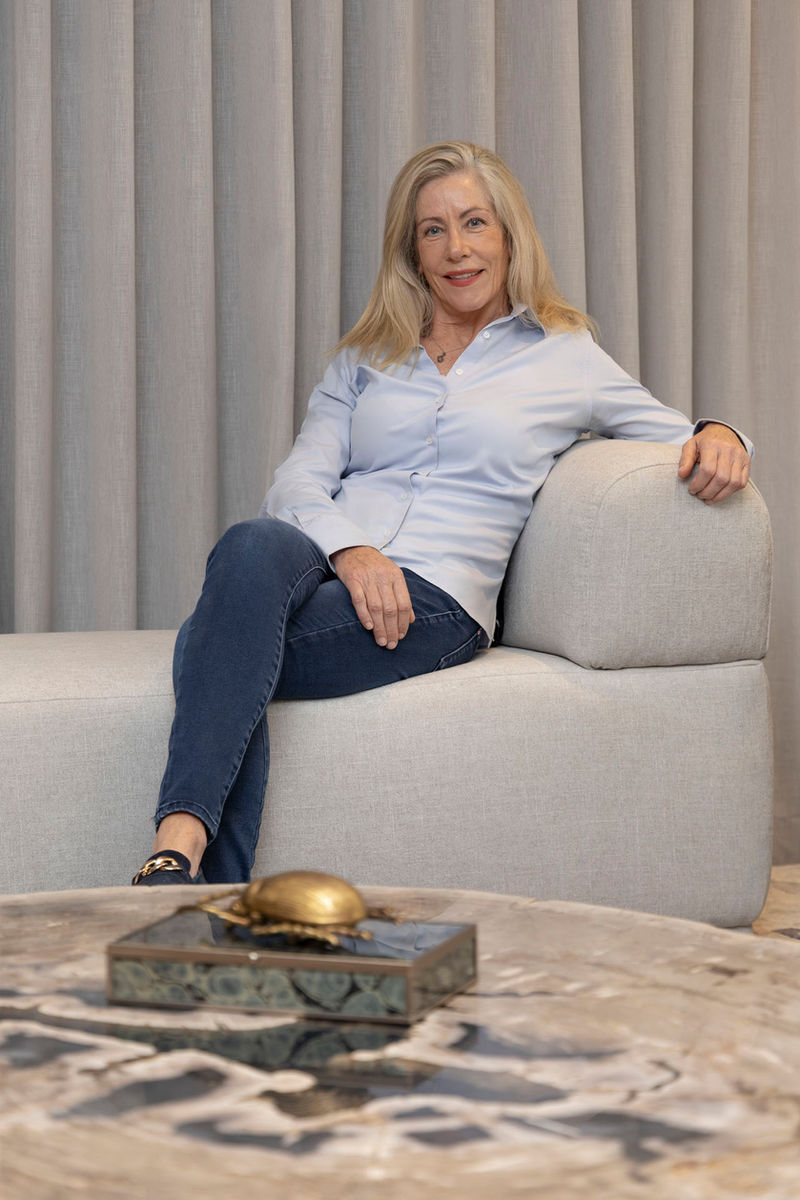 Portrait of interior designer Jacqui Boyd