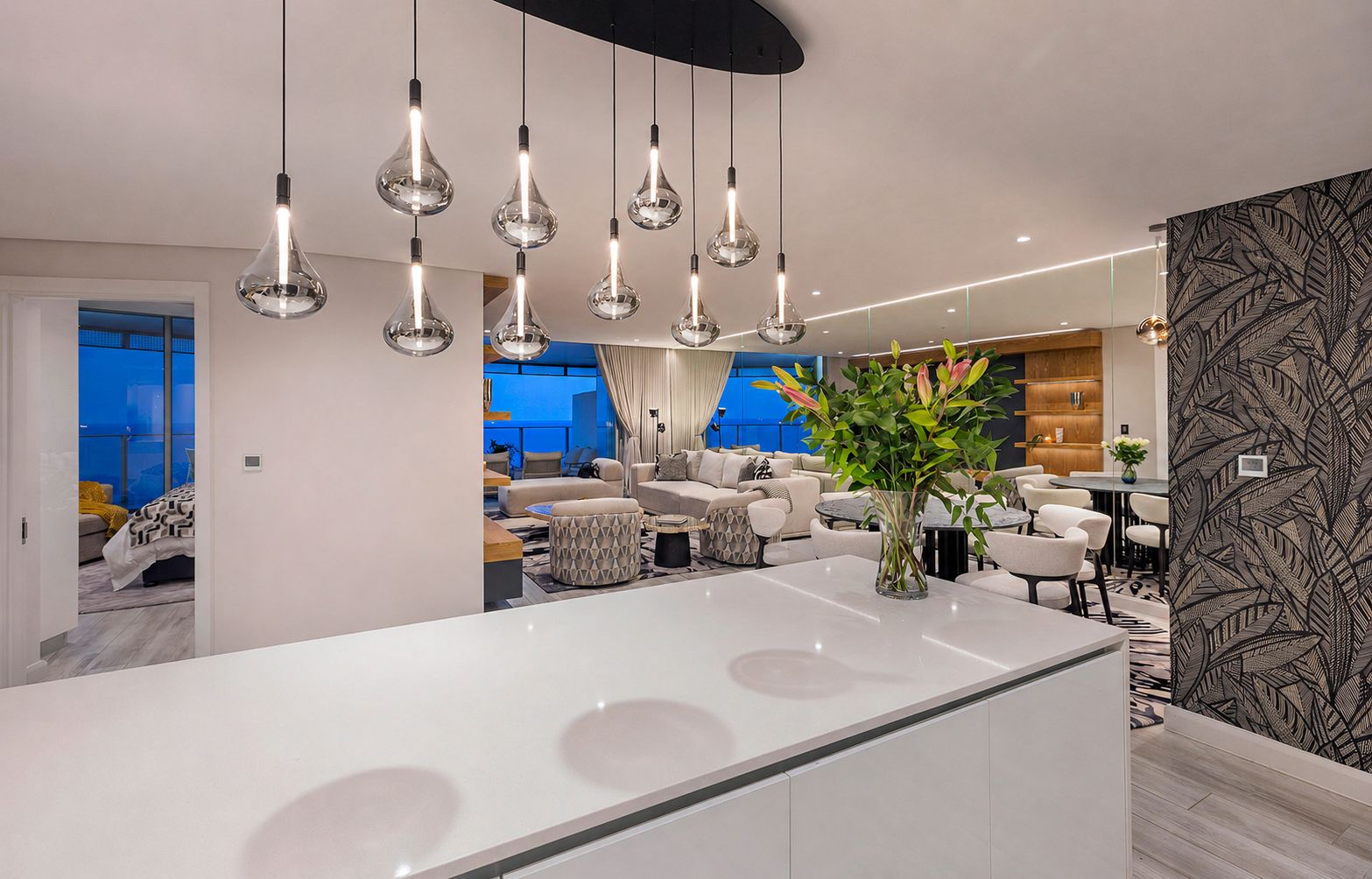 Modern kitchen with sleek finishes
