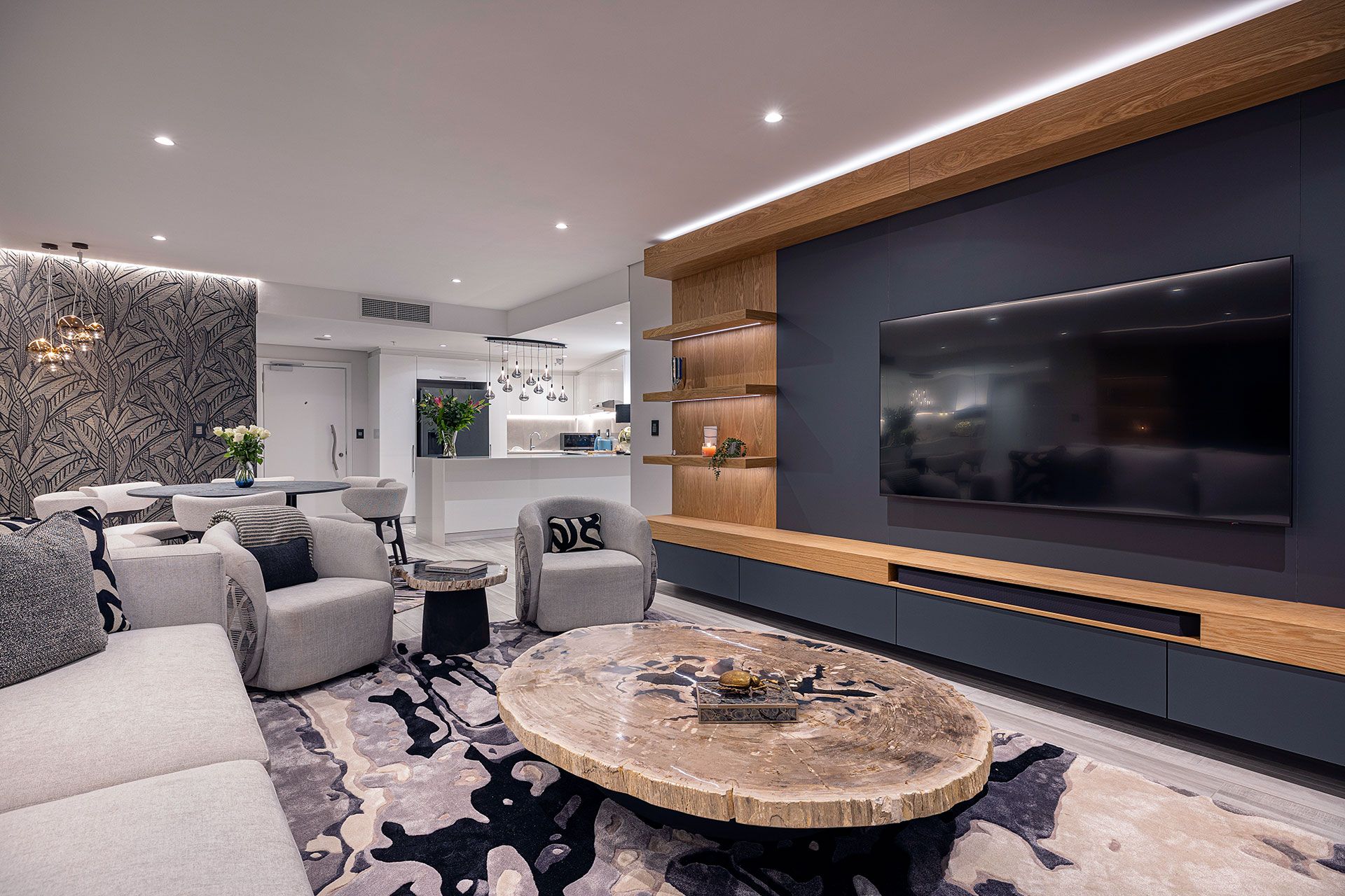 Open plan living space