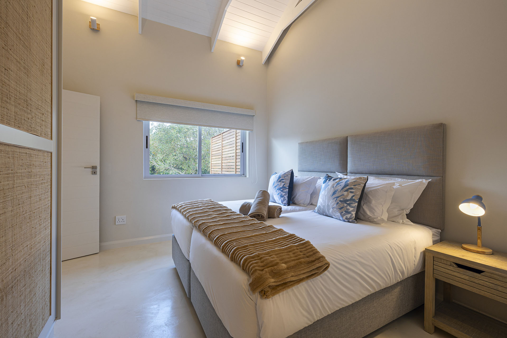 Main bedroom with coastal styling